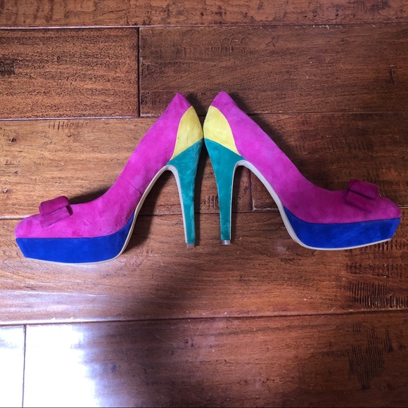 Shoes - INC suede heels. Size 8